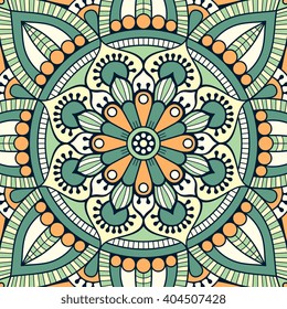 Abstract floral pattern. Vintage decorative elements. Hand drawn background. Islam, Arabic, Indian, ottoman motifs