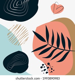 Abstract floral patterned background minimalism