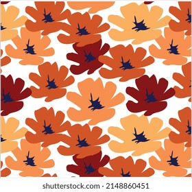 Resumen de patrones florales,repetición de fondo de flores,diseño de ilustraciones vectoriales coloridas.