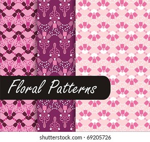  Abstract Floral Patterns