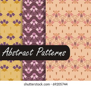  Abstract Floral Patterns