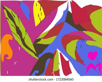 Abstract floral patterns are great for backgrounds