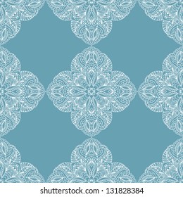 Abstract floral pattern.Seamless lace background.Vector illustration.