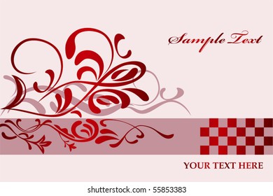 Abstract floral pink background