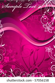 Abstract floral pink background