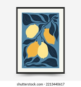 Abstract floral posters template. Modern trendy Matisse minimal style. Pink and blue colors. Hand drawn design for wallpaper, wall decor, print, postcard, cover, template, banner. 