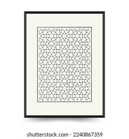 Abstract floral posters template. Modern Botanical trendy black style. Vintage flowers. Ink wall  art.