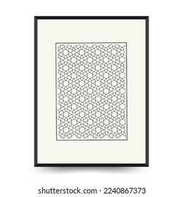 Abstract floral posters template. Modern Botanical trendy black style. Vintage flowers. Ink wall  art.