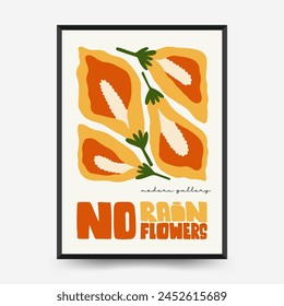 Abstract floral posters template. Modern trendy Matisse minimal style. Pink and blue colors. Hand drawn design for wallpaper, wall decor, print, postcard, cover, template, banner. 