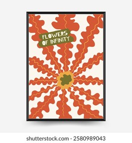 Abstract floral posters template. Modern trendy Matisse minimal style. Pink and blue colors. Hand drawn design for wallpaper, wall decor, print, postcard, cover, template, banner. 