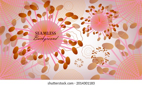 Abstract floral print. Can be used as a background for text, design and as a fabric cutter