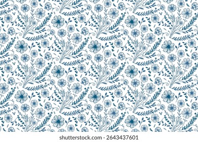 abstract floral repeat pattern with clean lines and outlined blooms suitable for pillow covers women fashion fabric and packaging

