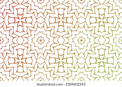  diseño abstracto de impresión vintage con patrón de repetición floral, sin costuras, flor, fondo, ornamento, decoración, geométrico, abstracto, ilustración, hoja, textura, vector, círculo, mandala