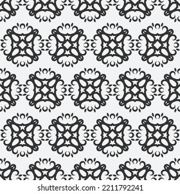 abstract floral repeat seamless pattern