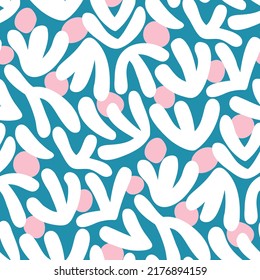 Abstract floral retro seamless pattern