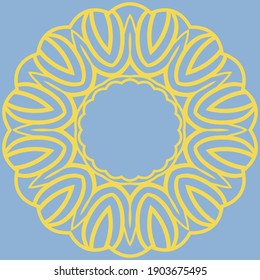 Abstract Floral rosette. Vector illustration.