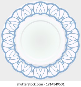 Resumen Rosette floral. Ilustración vectorial.