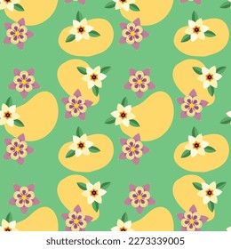 Abstrakter floraler, nahtloser bunter Musterhintergrund. Perfekt für Textilien, Bekleidung, Tapeten usw.. Cute Muster in kleinen Blumen. Kleine bunter Blumen. Nahtloses Wiese-Muster