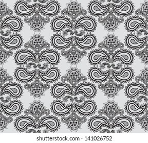 Abstract floral seamless ornamental pattern. Elegant seamless background.