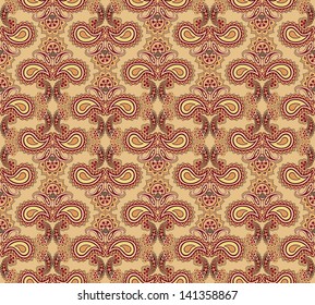 Abstract floral seamless ornamental pattern. Elegant seamless background.