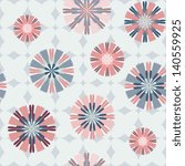 Abstract floral seamless pattern