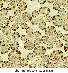 Abstract floral seamless pattern