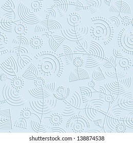 Abstract floral seamless pattern