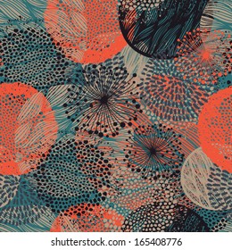 abstract floral seamless pattern