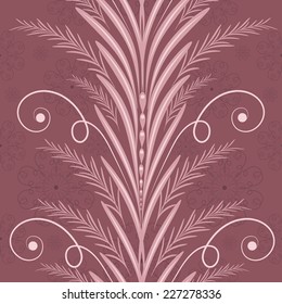 Abstract floral seamless pattern
