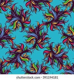 Abstract floral seamless pattern.