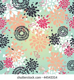 Resumen de patrón sin soldadura floral