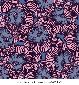 abstract floral seamless pattern.
