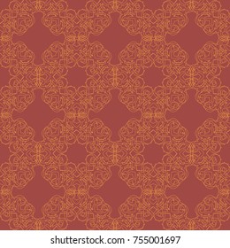 Abstract floral seamless pattern