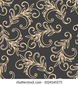Abstract floral seamless pattern background
