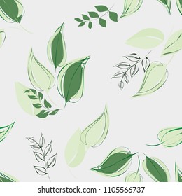 Abstract floral seamless pattern background