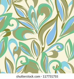 Abstract floral seamless pattern background