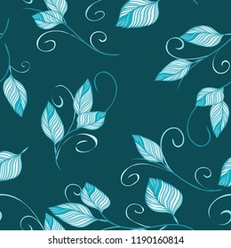 Abstract floral seamless pattern background