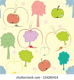 Abstract floral seamless pattern background