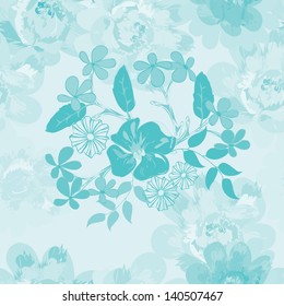 Abstract floral seamless pattern background