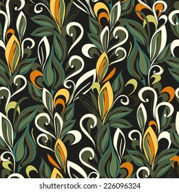 Abstract floral seamless pattern background