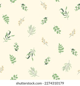 Resumen de fondo de patrón sin soldadura floral. Patrón de resorte del vector