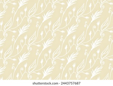 Abstract Floral Seamless Pattern Background
