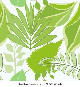 Abstract floral seamless pattern background
