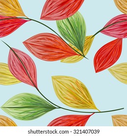 Abstract floral seamless pattern background