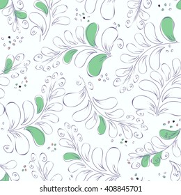 Abstract floral seamless pattern background