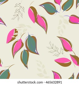 Abstract floral seamless pattern background