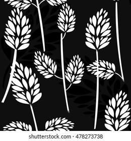 Abstract floral seamless pattern background