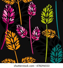 Abstract floral seamless pattern background