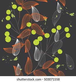 Abstract floral seamless pattern background