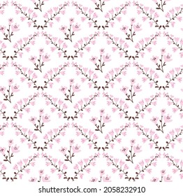 Abstract floral seamless pattern. Bright colors, painting on a light background. Modern exotic design for paper, cover, fabric, interior decor and other users.